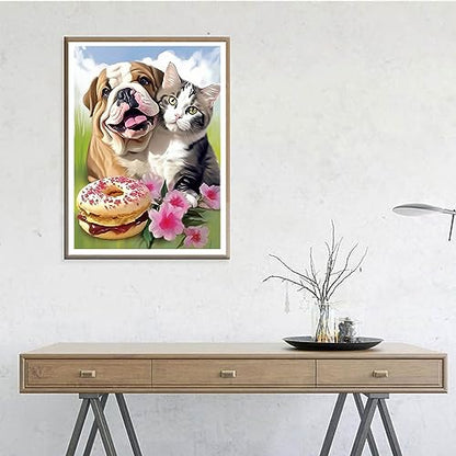 Dog English Bulldog | Diamond Painting