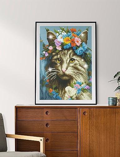 Cat Flower | Diamond Painting