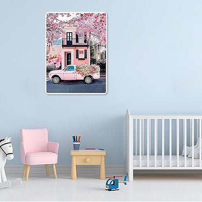 Pink Car | Diamond Painting