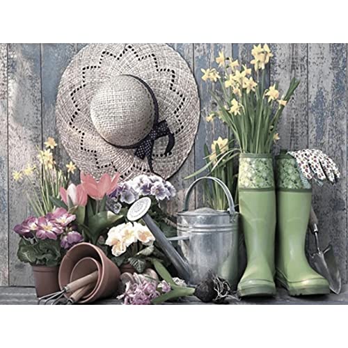 Boots And Flower | Diamond Painting