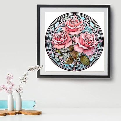 Glass Stained Flower | Diamond Painting