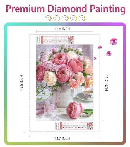 Pink Flower | Diamond Painting