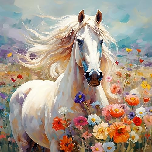 White Horse | Diamond Painting