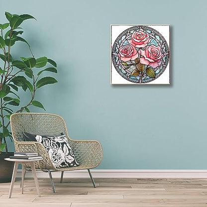 Glass Stained Flower | Diamond Painting