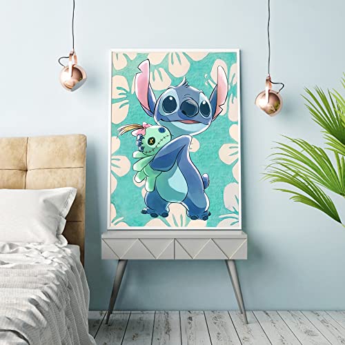 Stitch Holding A Doll | Diamond Painting