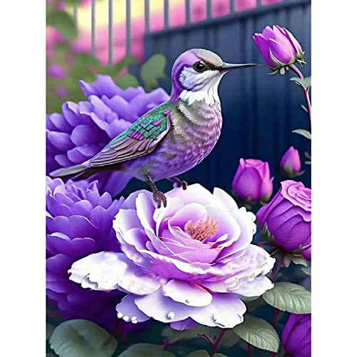 Bird On The Flower | Diamond Painting