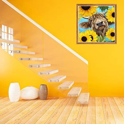 Sunflower Cow | Diamond Painting
