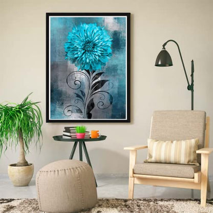 Blue Flower | Diamond Painting