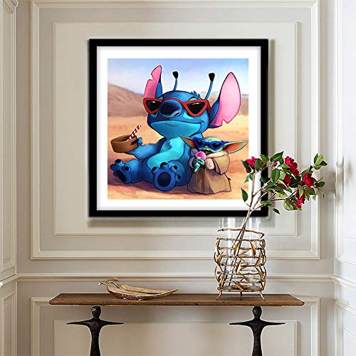 Stitch Lying In The Desert | Diamond Painting