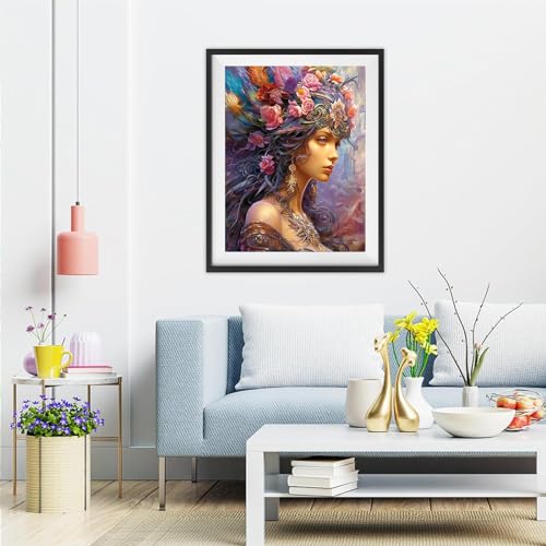 Woman Flower | Diamond Painting