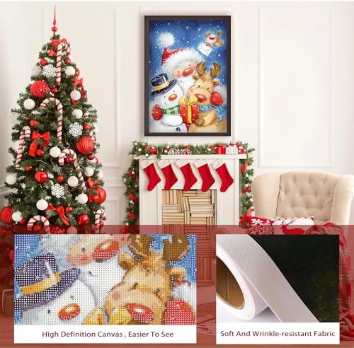 Snowman Santa Claus Christmas | Diamond Painting
