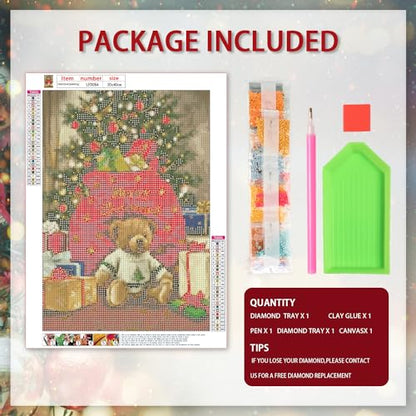 Teddy Bear Christmas | Diamond Painting
