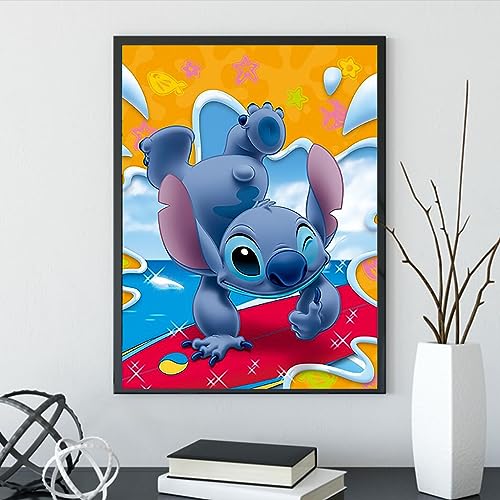 Stitch Is Surfing | Diamond Painting