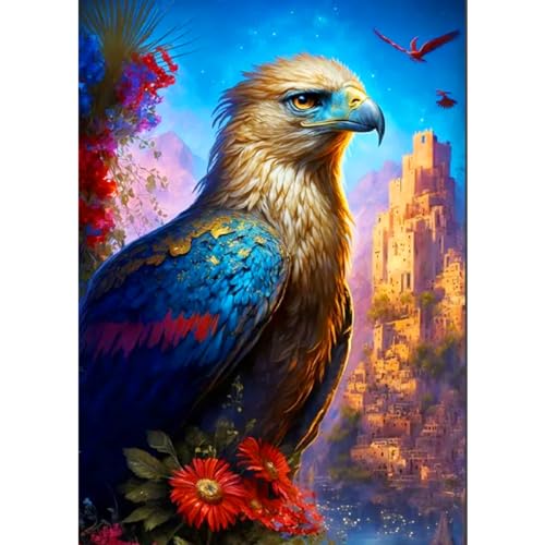 Bird With Flower | Diamond Painting