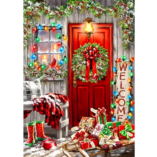 Christmas Door | Diamond Painting