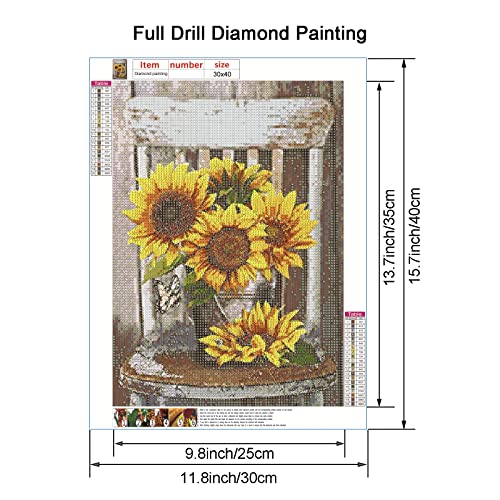 Sunflower On The Chair | Diamond Painting