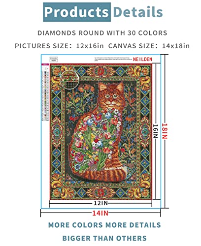 Colorful Cat | Diamond Painting