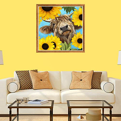 Sunflower Cow | Diamond Painting