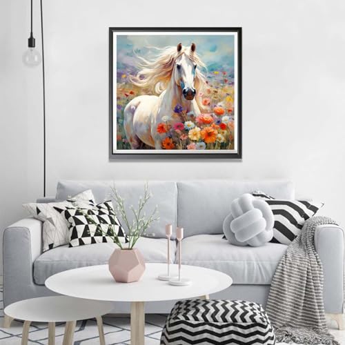 White Horse | Diamond Painting