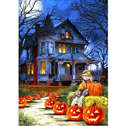 Pumpkin House Halloween | Diamond Painting