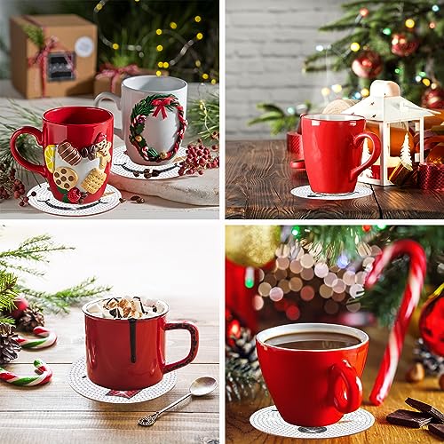 Diy 8pcs/set Christmas  Diamond Painting Coasters with Holder