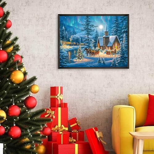 Snow Scene Christmas | Diamond Painting