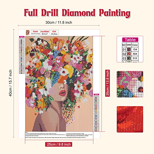 Woman Flower | Diamond Painting