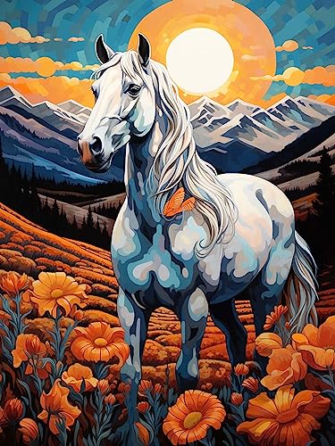 White Horse | Diamond Painting