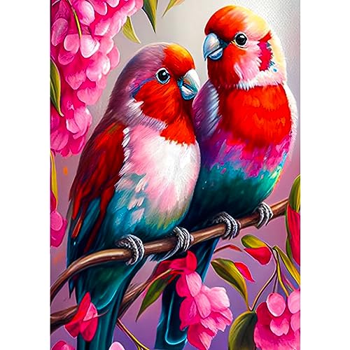 Love Birds Parrot | Diamond Painting