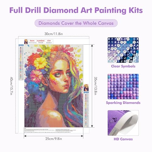 Woman Flower | Diamond Painting