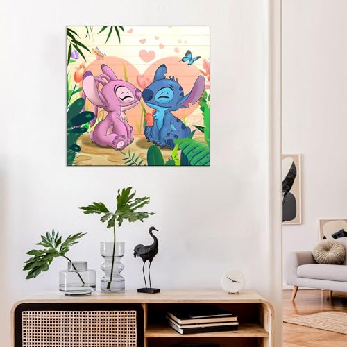 Stitch Kisses His Lover | Diamond Painting