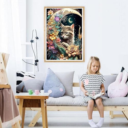 Sneaky Midnight Cat | Diamond Painting