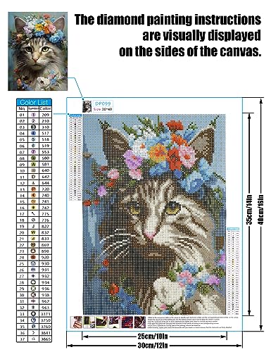 Cat Flower | Diamond Painting