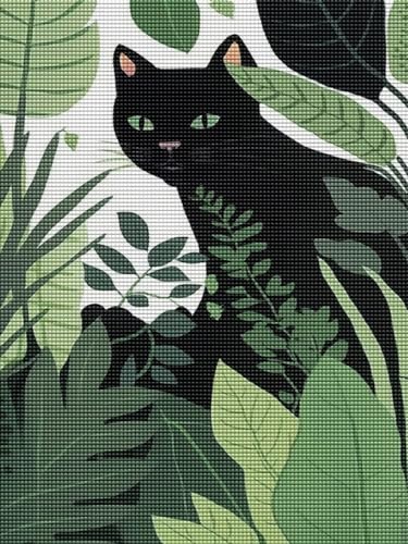 Sneaky Black Cat | Diamond Painting