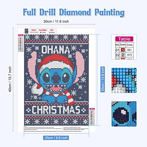 Stitch Wearing A Santa Hat | Diamond Painting