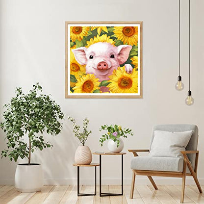Sunflower Pig | Diamond Painting