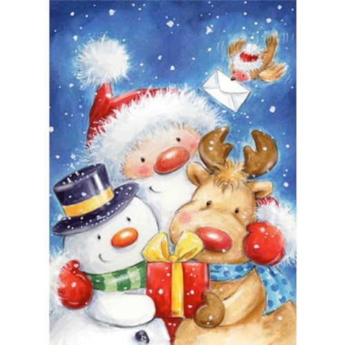 Snowman Santa Claus Christmas | Diamond Painting
