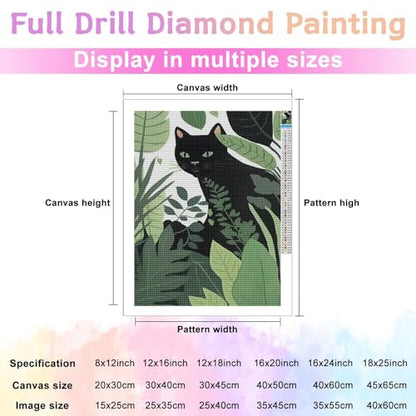 Sneaky Black Cat | Diamond Painting
