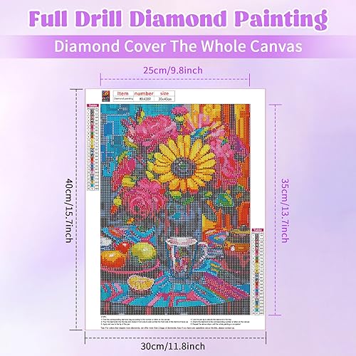 Flower And Cup | Diamond Painting