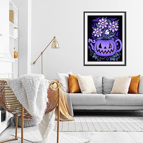 Pumpkin Flower Halloween | Diamond Painting