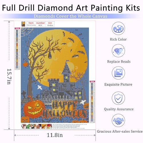 Pumpkin House Halloween | Diamond Painting