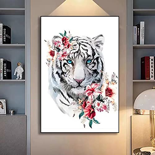 White Tiger Blue Eyes | Diamond Painting