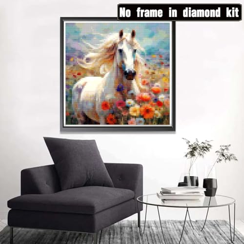 White Horse | Diamond Painting