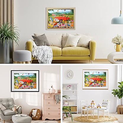 Farm Car And Flower | Diamond Painting