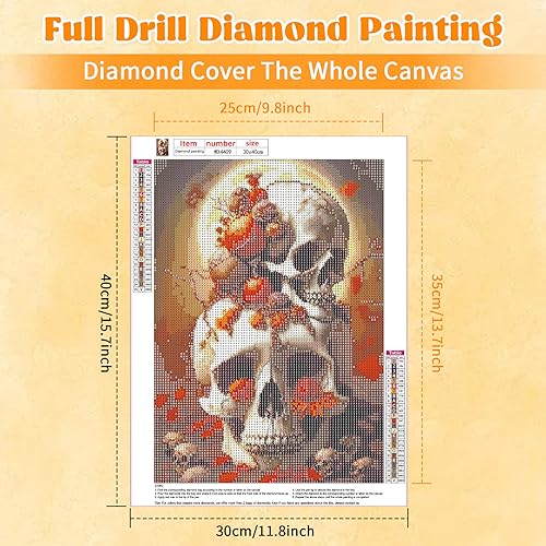 Skull Pumpkin Halloween | Diamond Painting