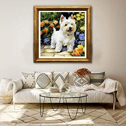 White Dog Westie | Diamond Painting
