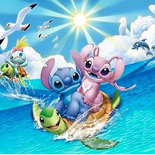 Stitch Is Surfing | Diamond Painting