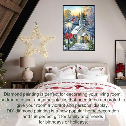 Cardinal Bird Christmas | Diamond Painting