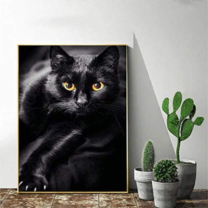 Sneaky Black Cat | Diamond Painting