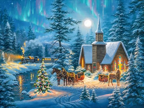 Snow Scene Christmas | Diamond Painting